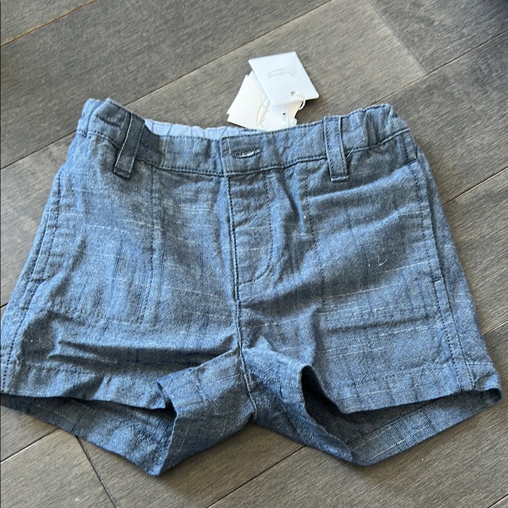 Bonpoint blue shorts 6M